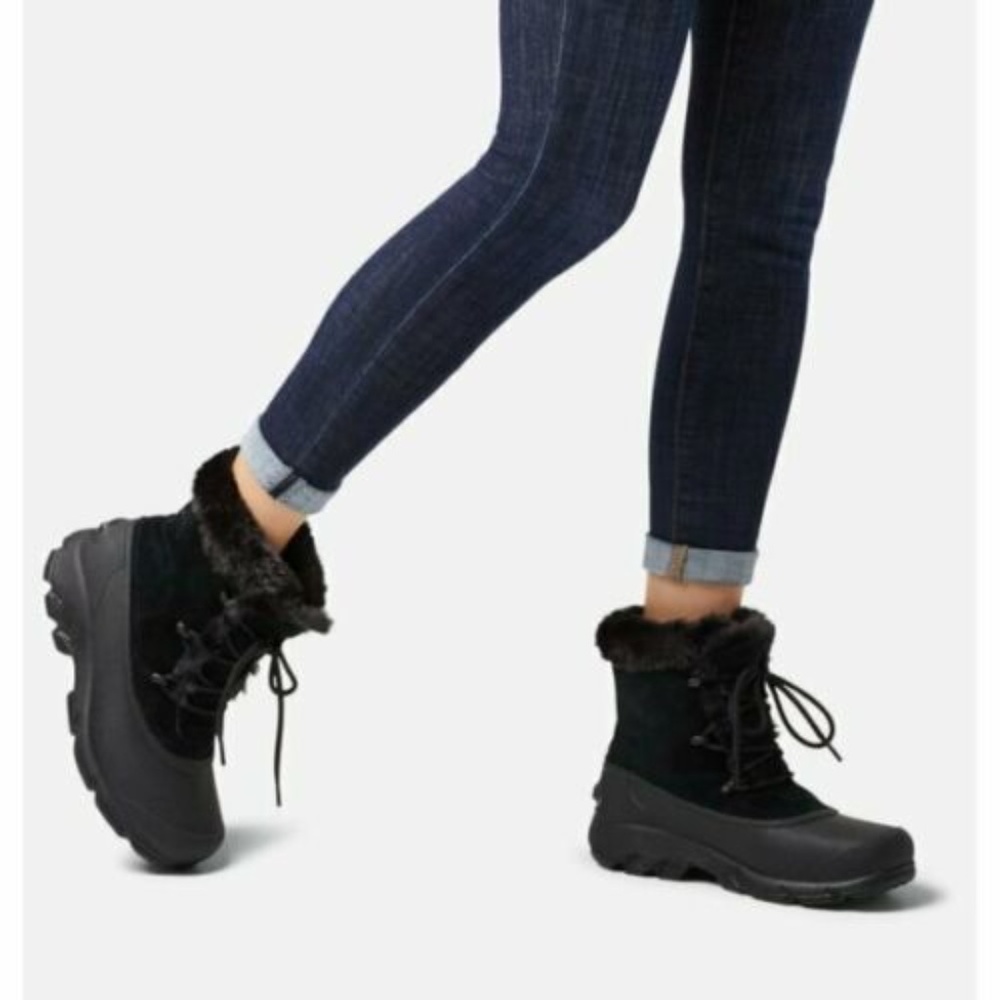 SOREL Snow Angel Lace Up Waterproof Winter Boots Women's Faux Fur SZ 6 NEW - Picture 2 of 14